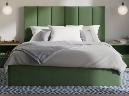 Кровать Lonax Милана велюр Dolly-13 (с основанием)