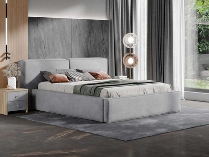 Кровать Сонум Europa Экокожа Коричневый (с основанием) 140х200