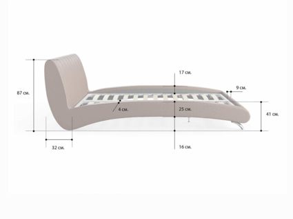 Кровать Сонум Verona Кашемир Бежевый