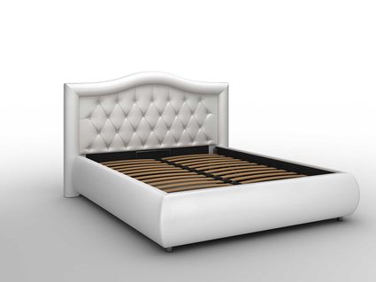 Кровать Sleeptek Premier 6 Экокожа White (с подъемным механизмом) 251