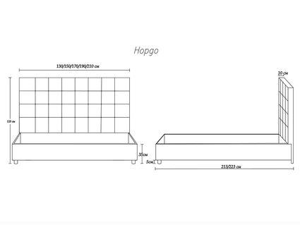 Кровать Димакс Нордо Нуар 200х200