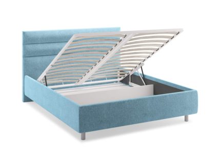 Кровать Сонум Linda Экокожа Белая (с подъемным механизмом) 180х190