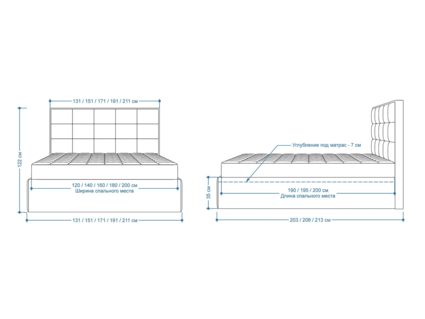 Кровать Lonax Адель велюр Dolly-1 200х190