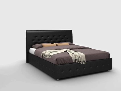 Кровать Sleeptek Premier 1 Экоожа Black (с подъемным механизмом) 180х190