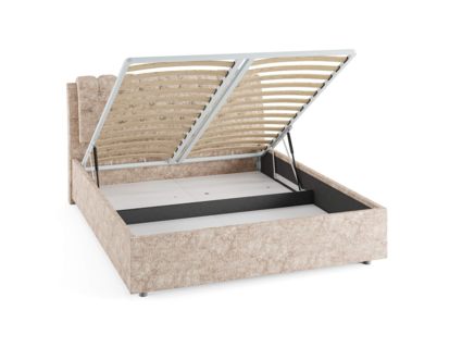 Кровать Сонум Olivia Рогожка Мокко (с подъемным механизмом) 80х200